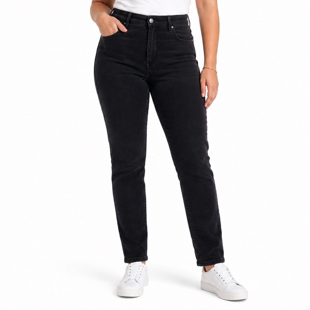 Royalty for Me Womens Black Corduroy Skinny High Rise Pants Size 18W